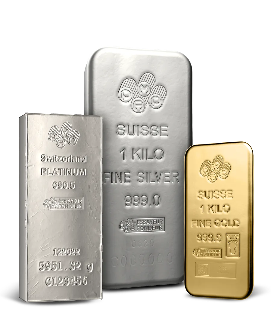 Lingotti d’oro, d’argento e di platino disponibili su OneGold