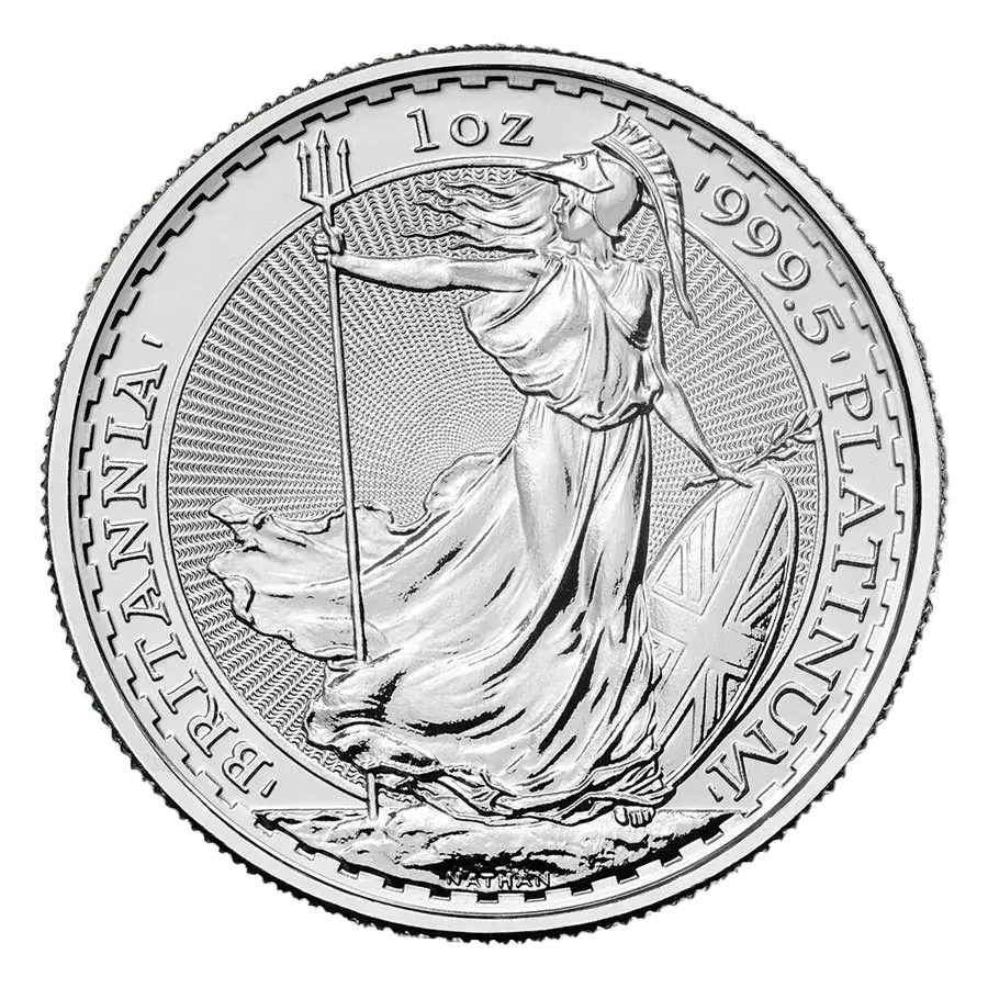 Medaglione moneta di platino Britannia