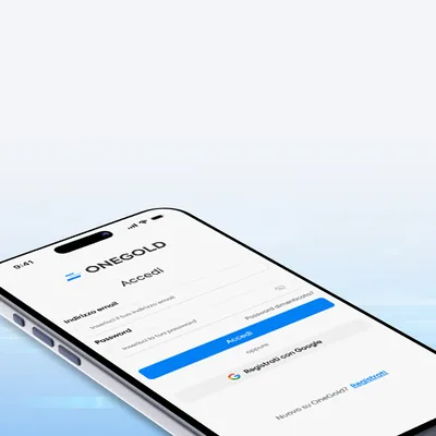 Registrazione di un account OneGold gratuito